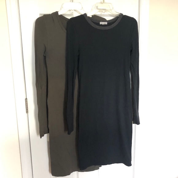Leith | Dresses | Lot Of 2 Leith Long Sleeve Bodycon Dresses